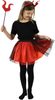 KARNEVAL Šaty Čertice tutu sukýnka s doplňky 3-7 let (104-146cm) *KOSTÝM*