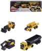 MAJORETTE Auto Volvo stavební kovové volný chod set 4ks