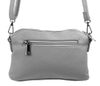 Světle šedá crossbody dámská kabelka se třemi oddíly 5414-BB