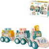 ECOIFFIER Abrick baby vláček se zvířátky herní set s kostkami 30ks plast