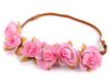 Pružná čelenka do vlasů s květy