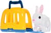 PLYŠ Králíček hopsající 17cm set s přepravkou na baterie Zvuk *PLYŠOVÉ HRAČKY*