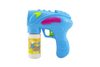 Pistole bublifuk s náplní plast 15cm na baterie asst 2 barvy na kartě