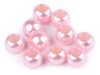 Plastové perly s velkým průvlekem 11x15 mm 10 kusů