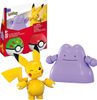 Pokémon Megablok set 2x Pokéball Pikachu + Ditto stavebnice 42 dílků