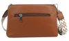 Hnědá crossbody dámská kabelka se třemi sekcemi Jessica