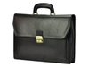 GREGORIO Kožená elegantní pánská aktovka černá