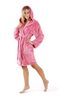 Krátký župan s kapucí Lilly extra one size světle růžový 33 20 3352