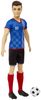 MATTEL BRB Barbie panák Ken fotbalista modrý dres