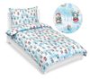 Povlečení dětské - Vánoce Bílá,Modrá 90/CH47 140x200, 70x90 cm