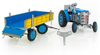 Kovap traktor Zetor retro modrý 1:25 (plech, na klíček) 0395