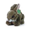 Plyšový králík hnědý ležící, 15 cm