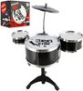 Bicí souprava dětská Rock Star set 3x buben na stojanu s činely plast