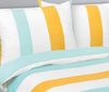 Povlečení MIKROFLANEL Bílá,Tyrkysová,Žlutá 95/336 140x200, 70x90 cm