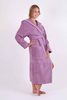 Bavlněný župan Athena s kapucí fialková 31 16 4605