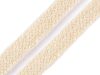 Bavlněná šňůra plochá / dutinka šíře 10 mm návin 25 metrů