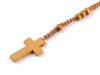Dřevěný Růženec na drhaných šňůrkách