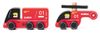 CUBIKA DŘEVO Hasiči set autíčko + vrtulník *DŘEVĚNÉ HRAČKY*