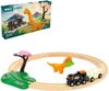 Brio dřevěná vláčkodráha Dino (kruhová, s dinosaurem)