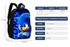 Oboustranný studentský batoh s potisky Sonic vzor 1