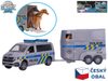 Auto VW policejní dodávka zpětný chod set se 2 koni a přívěsem česká policie CZ
