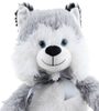 PLYŠ Pes Husky 55cm s mašlí *PLYŠOVÉ HRAČKY*