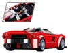 SLUBAN Model Bricks Auto červený italský sporťák 262 dílků + 2 figurky STAVEBNICE