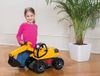 LENA Bagr funkční žlutočerný 69cm dětské odrážedlo plast