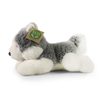 Plyšový pes husky ležící 20 cm