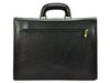 GREGORIO Kožená elegantní pánská aktovka černá