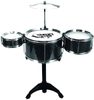 Bicí souprava dětská Rock Star set 3x buben na stojanu s činely plast