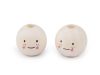 Dřevěné korálky s obličejem Ø16 mm 10 kusů