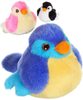 PLYŠ Ptáček 14cm na baterie Zvuk 7 barev *PLYŠOVÉ HRAČKY*