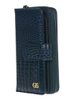GROSSO Kožená dámská peněženka RFID modrá v dárkové krabičce