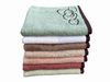 Osuška Nora elipsy 70x140 cm světle zelená