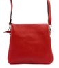 MiaMore Kožená crossbody dámská kabelka se třemi oddíly camel hnědá
