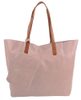 Velká růžová shopper dámská taška s crossbody uvnitř