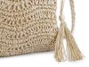 Háčkovavá kabelka z rafie - lýka se zipem 27x23 cm