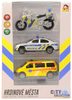 Záchranné složky set auto 2ks s motocyklem český design na baterie Světlo Zvuk