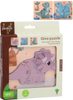 JOUECO DŘEVO Puzzle baby vkládací Dino na desce velké dílky 3 druhy
