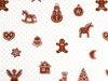 Metráž Vánoční bavlněná látka perníčky