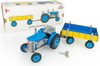 Kovap traktor Zetor retro modrý 1:25 (plech, na klíček) 0395