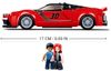 SLUBAN Model Bricks Auto červený italský sporťák 262 dílků + 2 figurky STAVEBNICE