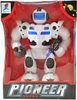 Robot bojový Pioneer chodící 23cm na baterie Světlo Zvuk