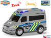 Auto dodávka česká policie CZ design volný chod na baterie Světlo Zvuk