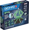 GEOMAG Glow 42 dílků ve tmě svítící Eko magnetická STAVEBNICE