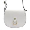 GREGORIO Kožená dámská crossbody kabelka bílá