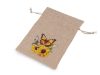 Dárkový pytlík slunečnice 13x18 cm imitace juty