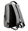 Šedý batoh pro notebook 15,6 palce, USB, UNI