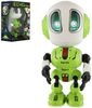 Robot Echo zelený kovový opakující věty na baterie Světlo Zvuk